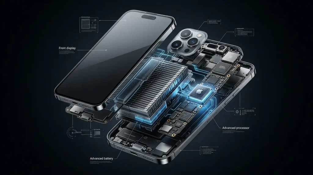 Apple iPhone 18 Pro Max battery and A20 Pro chip concept