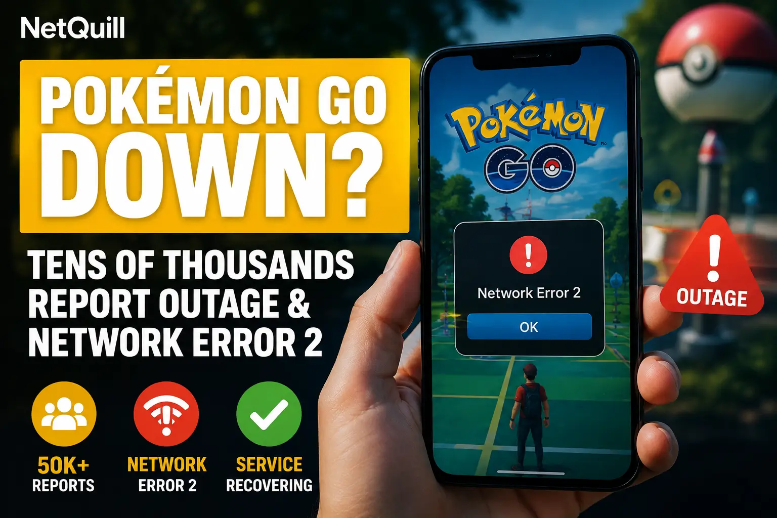 Pokémon GO Down? Thousands Hit by Network Error 2 as Outage Disrupts Login