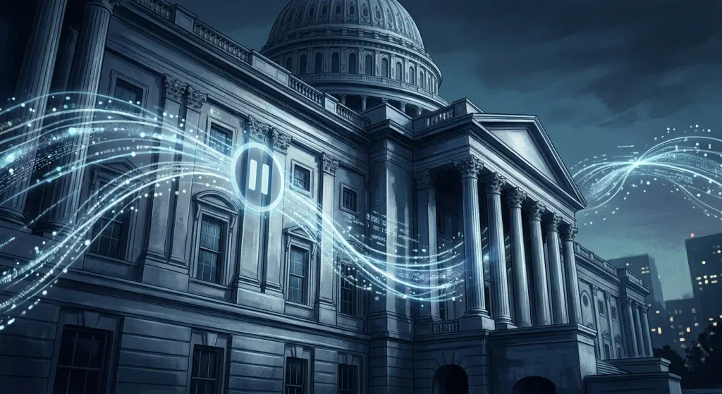 AI regulation and government oversight technology concept 