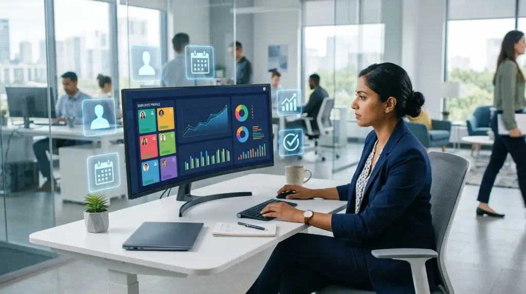 HR software platform showing centralised employee management dashboard for modern businesses
