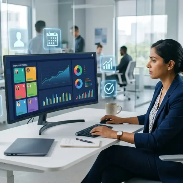 HR software platform showing centralised employee management dashboard for modern businesses